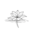 lily pad tattoo design idea