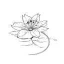 lily pad tattoo design idea