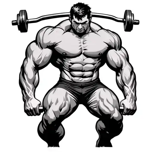 Powerlifting tattoo design idea