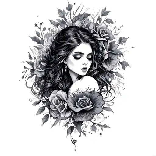 Dark Romance tattoo design idea