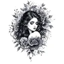 Dark Romance tattoo design idea