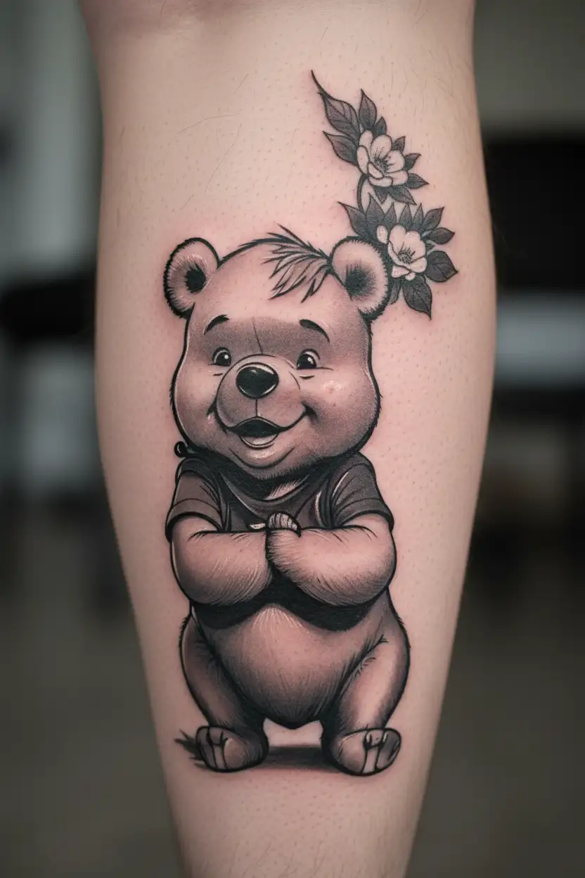Winnie-the-Pooh tattoo design idea