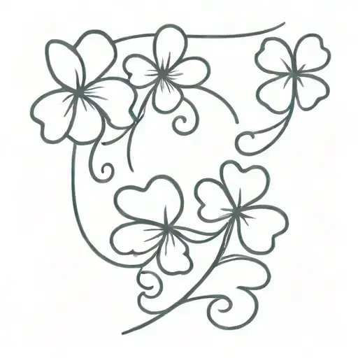 you can be my lucky penny I can be your four leaf clover tattoo design idea
