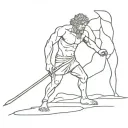 david vs goliath tattoo design idea