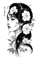 Korean art representation tattoo design idea
