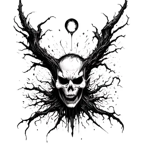 Unplated emotions never die. they are buried alive and later released as much ugly tattoo design idea