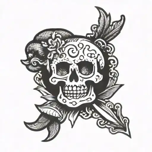 Butthole tattoo design idea