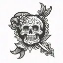 Butthole tattoo design idea