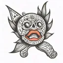 Butthole tattoo design idea