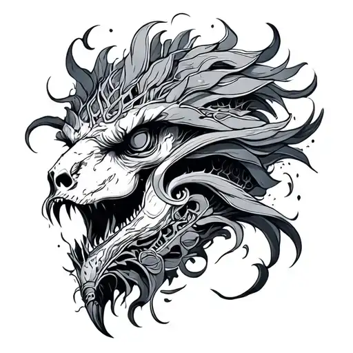 Atlantis tattoo design idea