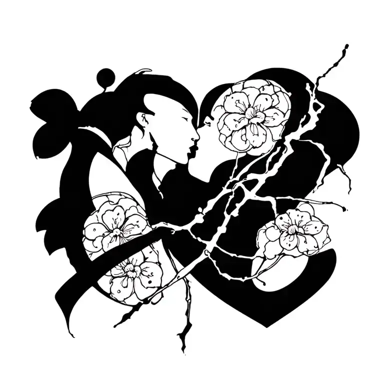 culture Kintsugi tattoo for men, i want This be relationated with love and family  tattoo design idea