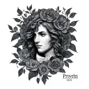 Proverbs 18:10 tattoo design idea