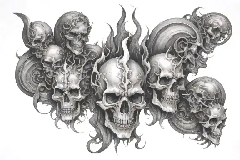 If they hit you on the left cheek, take a torch in your right cheek, burn his house, burn his ladies, burn it like Sodom, burn everything, then tattoo design idea