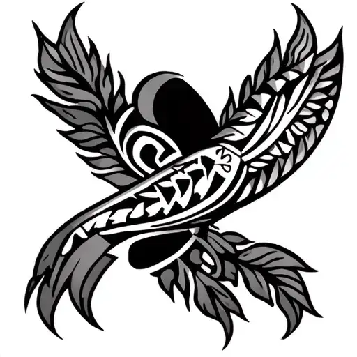 full arm sleeve tattoo that is from the elbow up mexican aztec tribal and from the elbow down puerto rican taino tribal  tattoo design idea