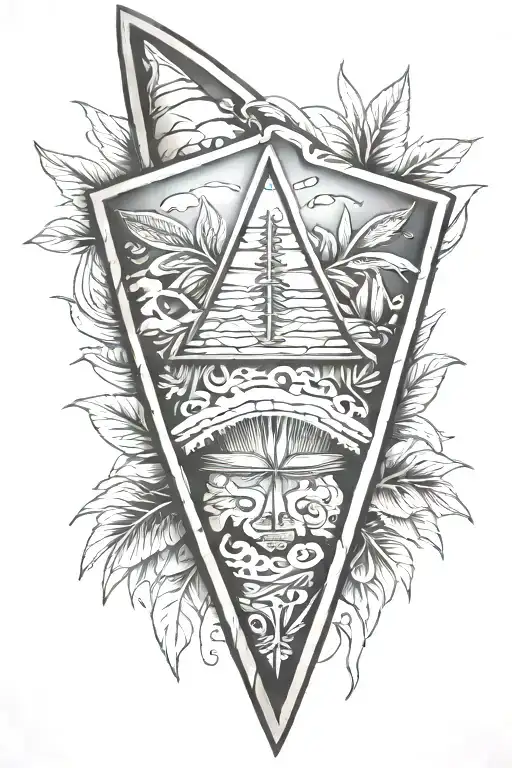 Florida arrowhead tattoo design idea