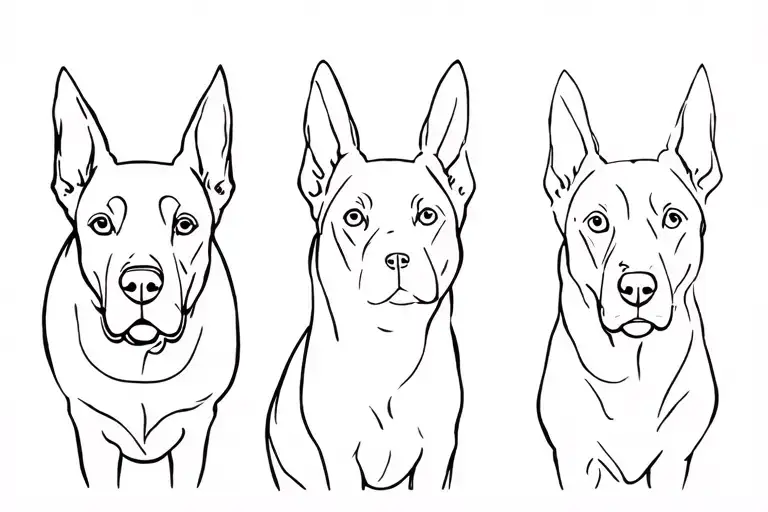 single mum from Portugal, met beautiful lady in Scotland, and three of us in Thailand with red doberman floppy ears tattoo design idea