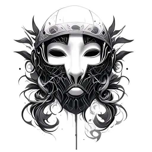 Connect Mask tattoo design idea