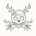 spooky Christmas tattoo flash tattoo tattoo design idea