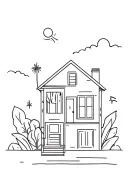 trap house tattoo design idea