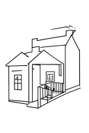 trap house tattoo design idea