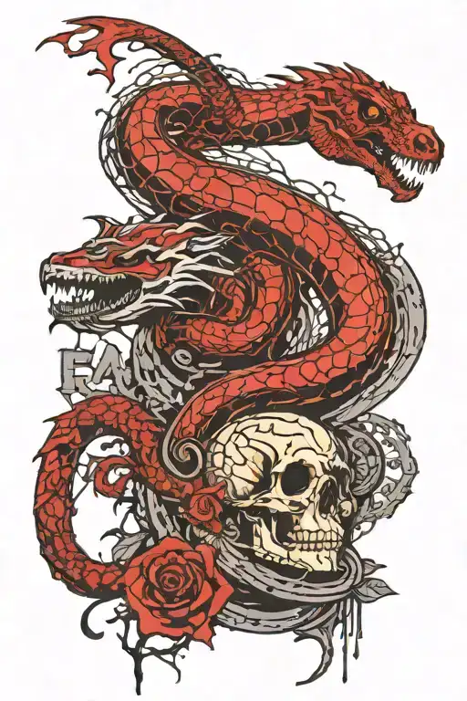 tree snake  black eagle waterfalls eyeball wheelchair sun, moon ,whale,dragon,grimreaper skull roses tattoo design idea