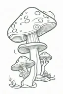 psychedelic mushroom with an eye tattoo design idea