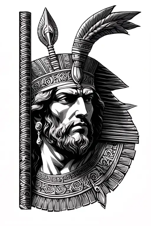 osiris greek god tattoo design idea