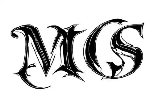 "MGS" tattoo design idea