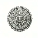 Mayan calendar stone tattoo design idea