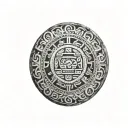 Mayan calendar stone tattoo design idea
