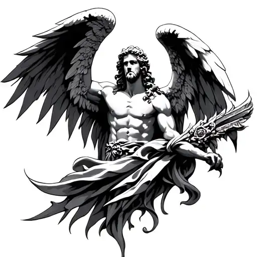 St Michael tattoo design idea