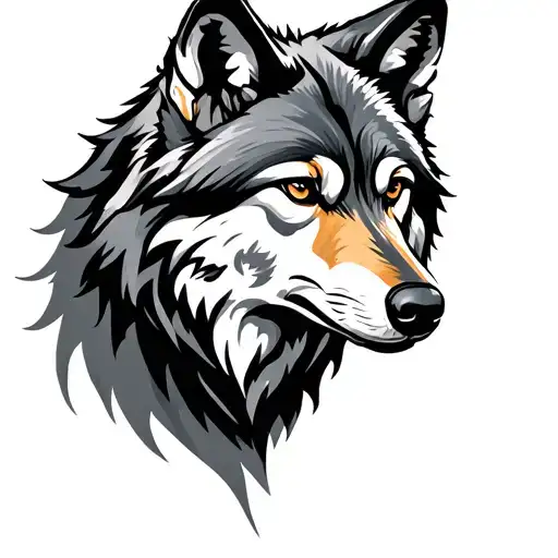 autism awareness wolf tattoo design idea