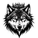 alpha wolf tattoo design idea