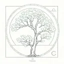 Fibonacci Sequence, tree tattoo design idea