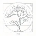 Fibonacci Sequence, tree tattoo design idea