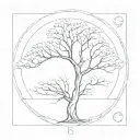 Fibonacci Sequence, tree tattoo design idea