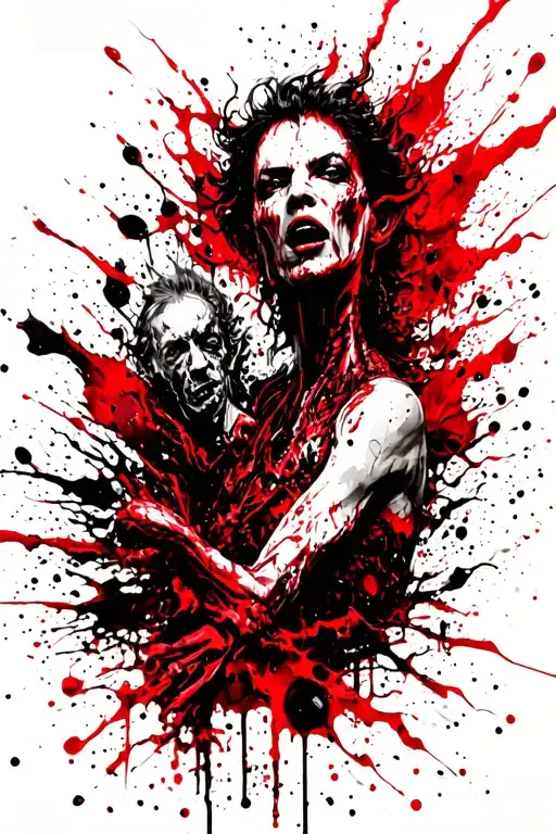 demons fleeing the underworld free your mind tattoo design idea