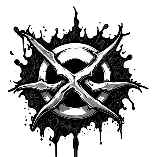 "Toxic " toxic symbol tattoo design idea