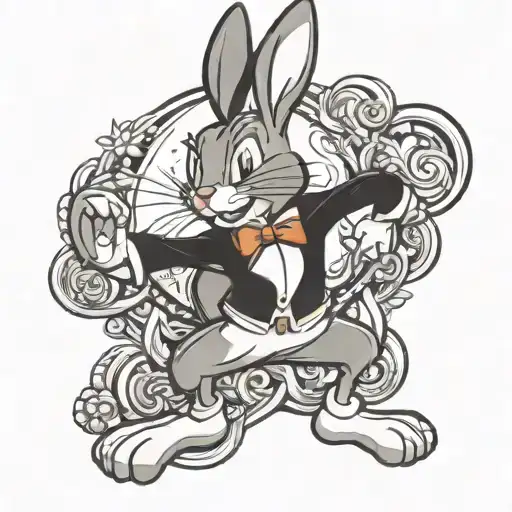 bugs bunny tattoo design idea