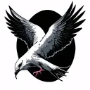 Crying Dove tattoo design idea