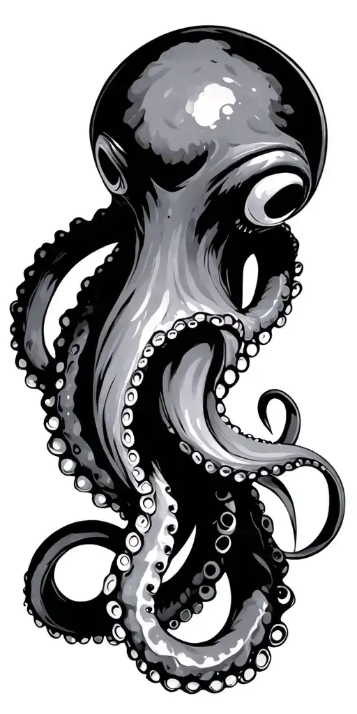 octopus tentacles tattoo design idea