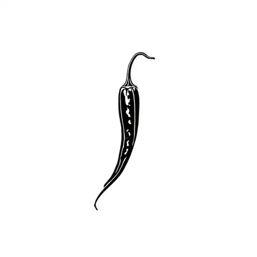 itailian cornicello pepper tattoo design idea