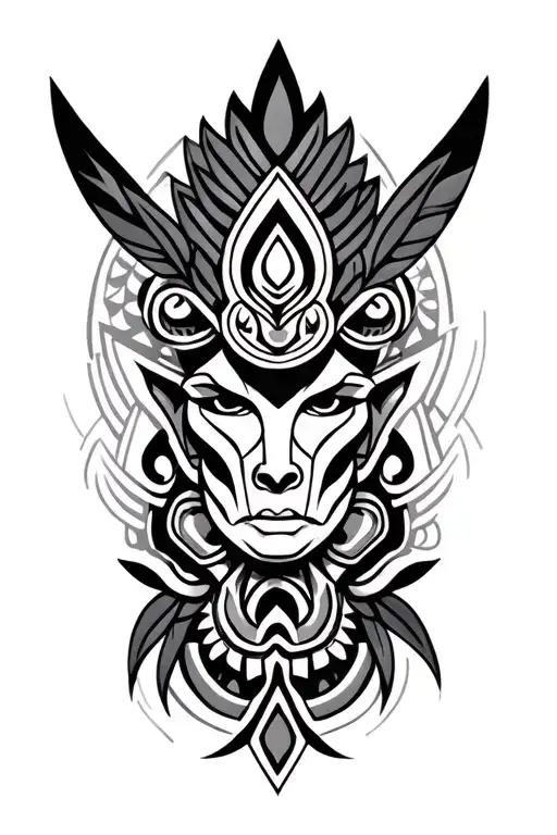 aztec tribal tattoo tattoo design idea