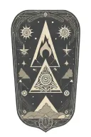 rick and morty tattoo design idea