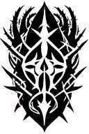 8 pointed tribal tattoo spearheaded tips wrapped in thorns tattoo design idea