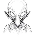 Giger Alien Creepy Baby tattoo design idea