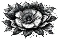 needle and thread tattoo design idea