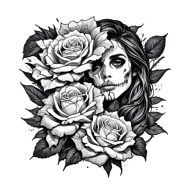 with pain comes strength inspired tattoo design idea