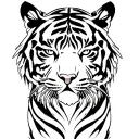 Bengal tiger tattoo design idea