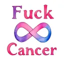"Fuck Cancer" "Fuck Cancer" "Fuck Cancer" cancer ribbon intertwined infinity symbols tattoo design idea